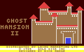 Ghost Mansion II Title Screen